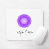 Carpe Diem paars flower Muismat (Met muis)