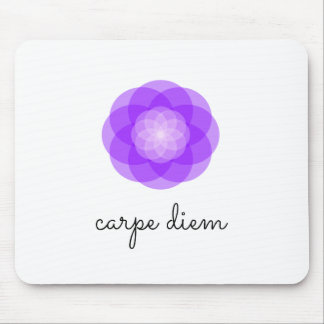 Carpe Diem paars flower Muismat