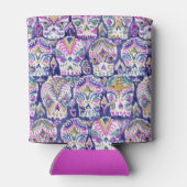 Carpe Diem Paarse Boho Sugar Skull Blikjeskoeler (Achterkant)