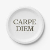 Carpe Diem papieren borden Papieren Bordje (Voorkant)