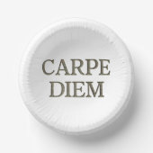 Carpe Diem papieren schalen Papieren Kommen (Voorkant)