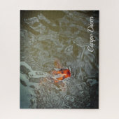 Carpe Diem Pond Fish Foto Legpuzzel (Verticaal)