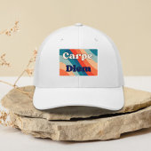 Carpe Diem Positieve Retro Trucker Hoed Pet