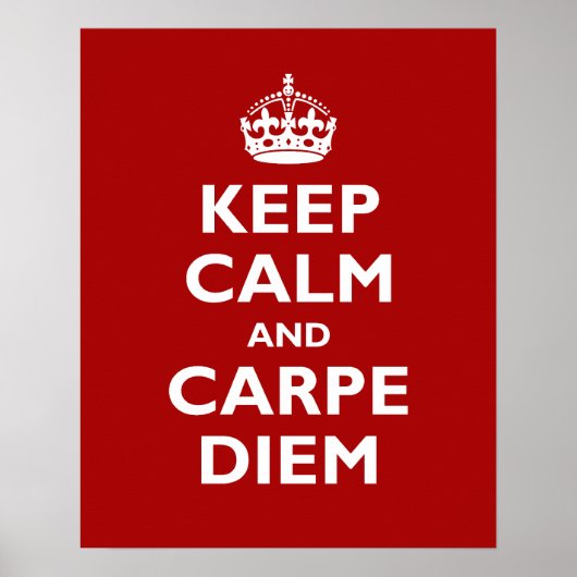 Carpe Diem! Poster (Voorkant)