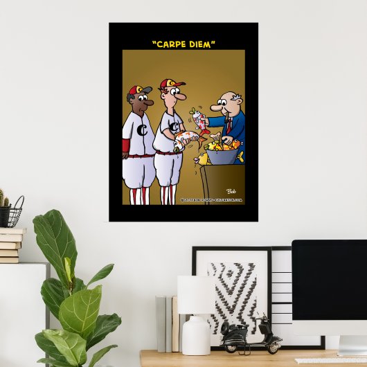 "Carpe Diem" Poster (Thuiskantoor)