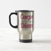 Carpe Diem Profanity Quote Pink Typografie Reisbeker (Links)