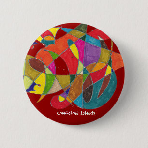 Carpe Diem Ronde Button 5,7 Cm