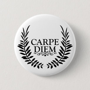Carpe diem ronde button 5,7 cm