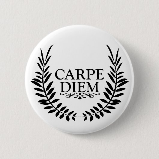 Carpe diem ronde button 5,7 cm (Voorkant)