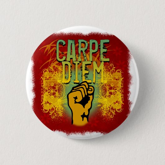 Carpe Diem Ronde Button 5,7 Cm (Voorkant)