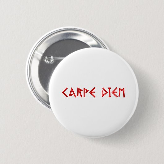 Carpe Diem Ronde Button 5,7 Cm (Voorkant /achterkant)