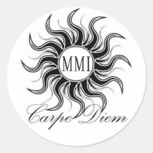 Carpe Diem Ronde Sticker