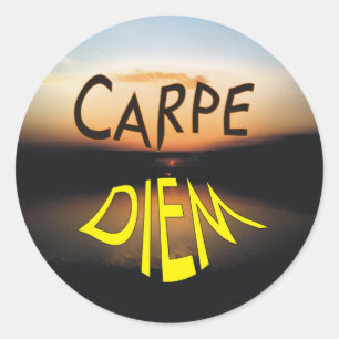 CARPE DIEM RONDE STICKER