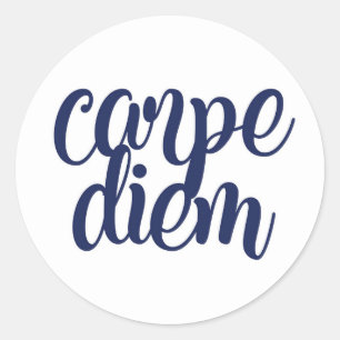 Carpe Diem Ronde Sticker