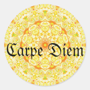Carpe Diem Ronde Sticker