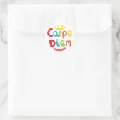 Carpe Diem Ronde Sticker (Tas)