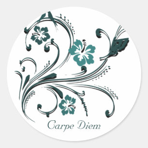 Carpe Diem Ronde Sticker