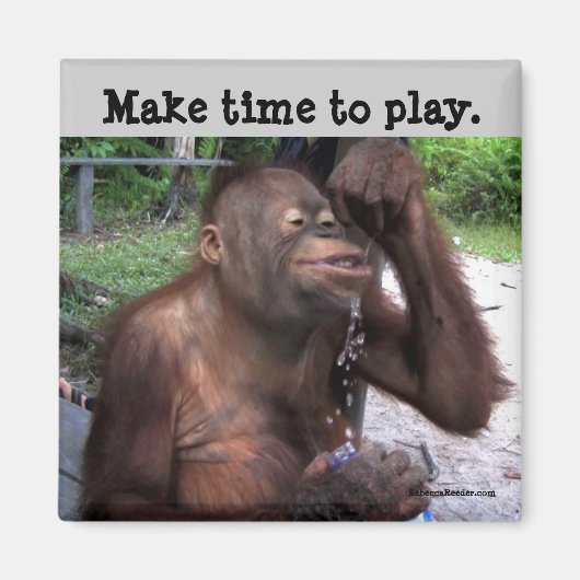 Carpe Diem Schattig Wildlife Magneet (Voorkant)