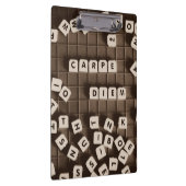 Carpe Diem Scramble Letter Tegels Klembord (Rechts)
