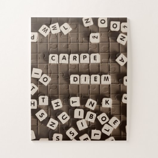 Carpe Diem Scramble Letter Tegels Legpuzzel (Verticaal)