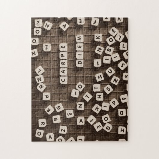 Carpe Diem Scramble Letter Tegels Legpuzzel (Verticaal)