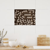 Carpe Diem Scramble Letter Tegels Poster (Keuken)