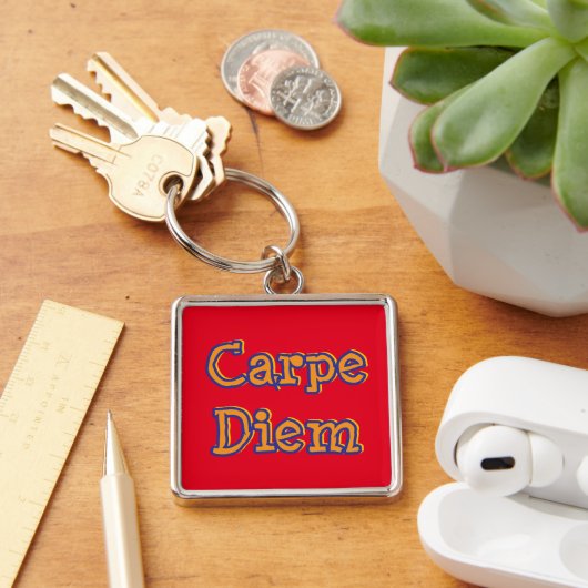 "CARPE DIEM/SEIZE DE DAG" BELANGRIJKSTE RAND/ SLEUTELHANGER (Bureau)