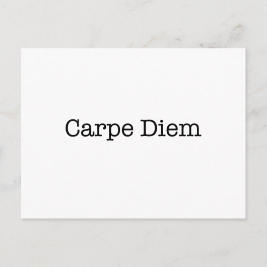 Carpe Diem Seize de Dag Citaat - Citaten Briefkaart (Voorkant)