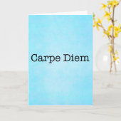 Carpe Diem Seize de Dag Citaat - Citaten Kaart (Gele Bloem)