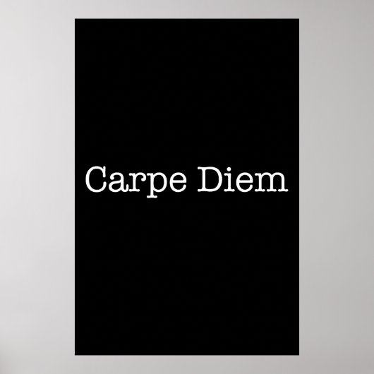 Carpe Diem Seize de Dag Citaat - Citaten Poster (Voorkant)
