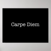 Carpe Diem Seize de Dag Citaat - Citaten Poster (Voorkant)