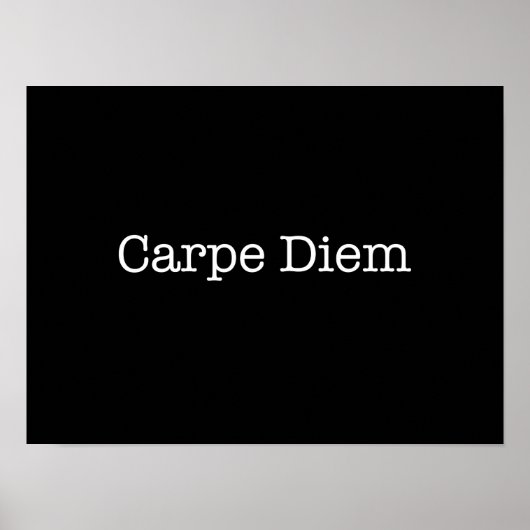 Carpe Diem Seize de Dag Citaat - Citaten Poster (Voorkant)