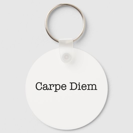 Carpe Diem Seize de Dag Citaat - Citaten Sleutelhanger (Voorkant)