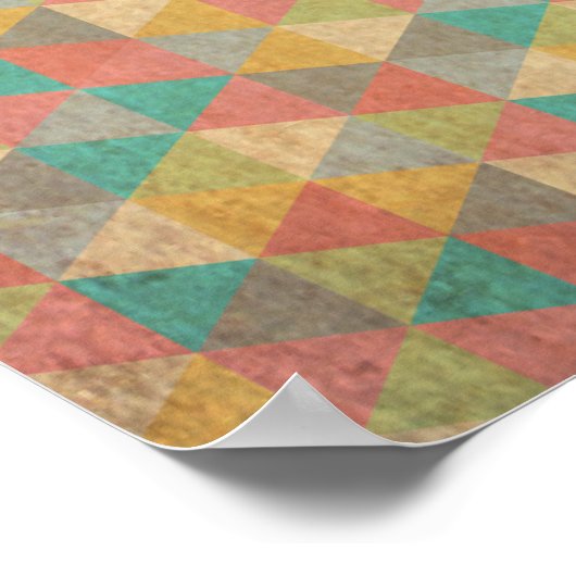 Carpe diem, Seize de dag, Geometrisch Patroon Poster (Hoek)