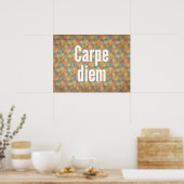 Carpe diem, Seize de dag, Geometrisch Patroon Poster (Keuken)
