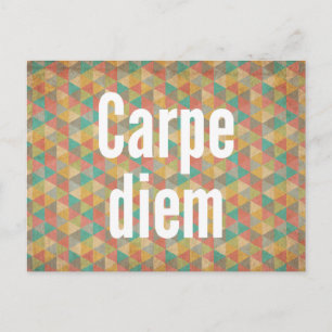 Carpe diem, Seize de dag, Motivatie Citaten Briefkaart