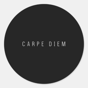 Carpe Diem Seize De Dag Stoic Quote Filosofie Po Ronde Sticker