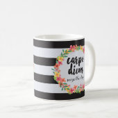 Carpe Diem / Seize het dagcitaat Koffiemok (Voorkant rechts)