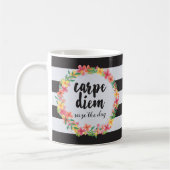Carpe Diem / Seize het dagcitaat Koffiemok (Links)