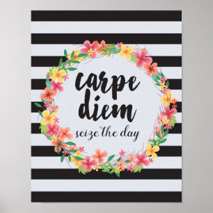 Carpe Diem / Seize het dagcitaat Poster