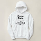 Carpe Diem Seize the Carp Fishing Shirt, Funny Hoodie (Design voorkant)