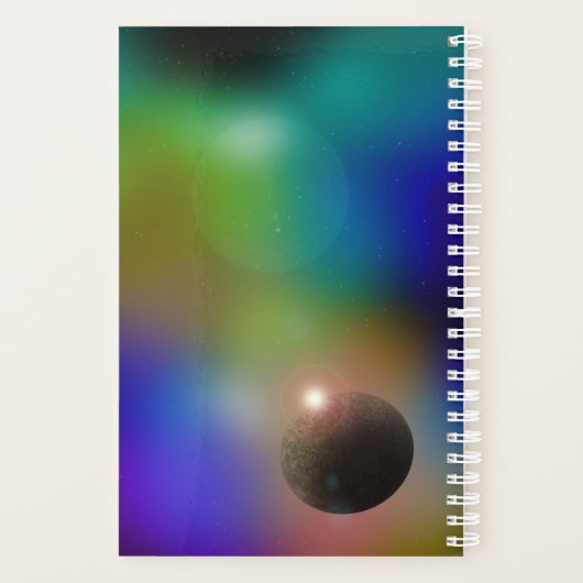 Carpe diem "seize the day" achterste regenbooghart planner (Achterkant)