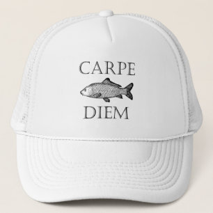 Carpe Diem Seize the Day Carp fish Procrastiner Trucker Pet