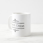 Carpe Diem Seize the Day Koffiemok (Voorkant links)