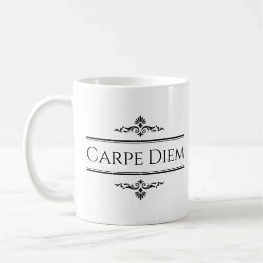 Carpe Diem Seize the Day Koffiemok (Links)