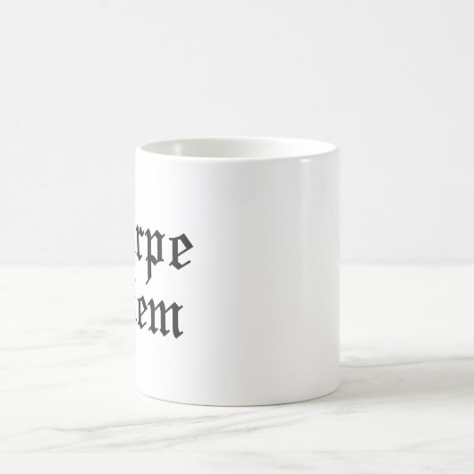 Carpe Diem - Seize the Day - Latijnse term Koffiemok (Center)