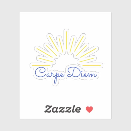 Carpe Diem (Seize the Day) Sticker (Vel)