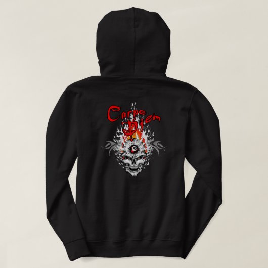 Carpe Diem Skull Hoodie (Design achterkant)