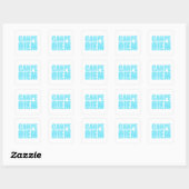 Carpe Diem Square Sticker (Vel)