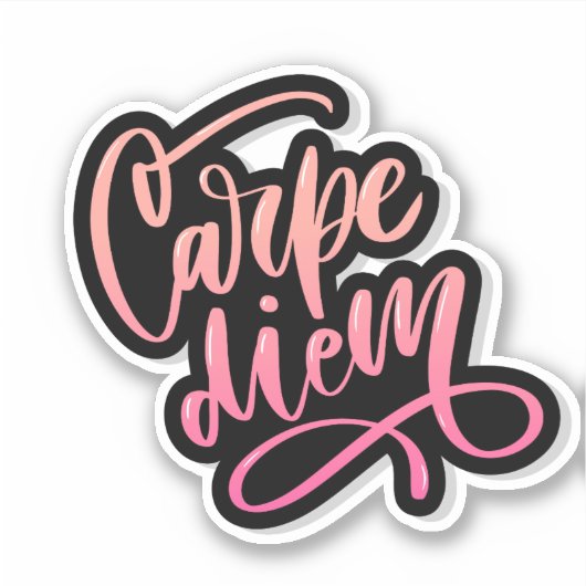 Carpe Diem Sticker (Voorkant)